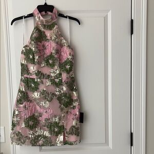 Lulu's Pink Halter Dress